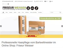 Tablet Screenshot of friseurweisser.de